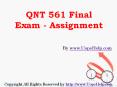 QNT 561 Final Exam Study Guide PowerPoint PPT Presentation