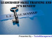 Leadership Skill Training and It's Benefit