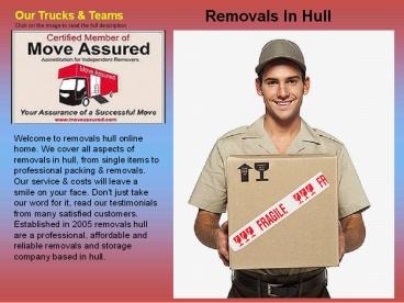 Removals & Deliveries
