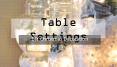 Table Settings PowerPoint PPT Presentation