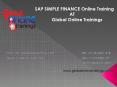 SAP SIMPLE FINANCE TRAINING | SAP SIMPLE FINANCE ONLINE TRAINING PowerPoint PPT Presentation