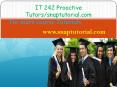 IT 242 Proactive Tutors/snaptutorial.com PowerPoint PPT Presentation