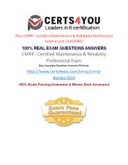 CMRP Certs4you