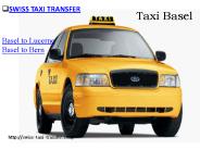Swiss Taxi Transfer Airport Transfer Basel Service