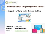 Website Design Services in Auckland| WebCanny