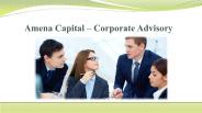 Amena Capital – Corporate Advisory