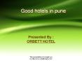 Good hotels in pune         PowerPoint PPT Presentation
