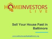 Sell Your House Fast in Baltimore