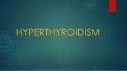 Hyperthyroidism
