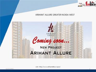 Arihant Allure Apartment at Noida Extension