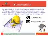 Sydney Water Quick Check | LP Consulting Pty Ltd