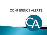 Conference alerts | Conference alert