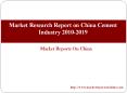 Market Research Report on China Cement Industry 2010-2019 PowerPoint PPT Presentation