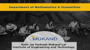 Department of mathematics & humanities