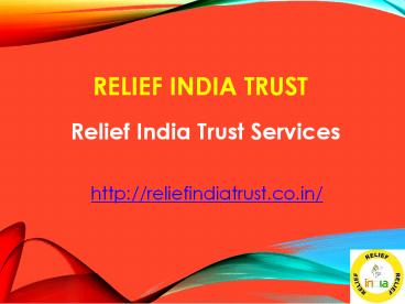 Relief India Trust Services