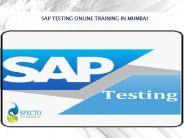 sap testing online training in mumbai