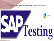 sap testing online training in south africa