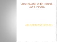 Australian open tennis 2016