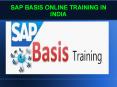 sap basis online training in india PowerPoint PPT Presentation