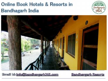 Book Hotels & Resorts in Bandhagarh India