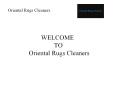Oriental Rug Cleaners London PowerPoint PPT Presentation