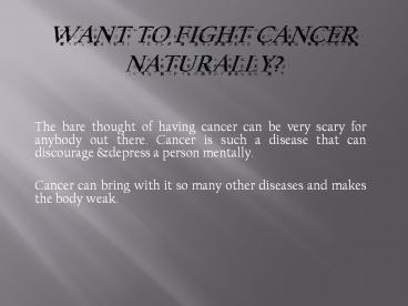 The Alternative Cancer Treatments