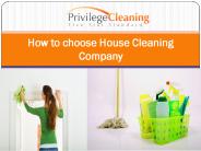 How to choose House Cleaning Company
