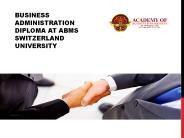 Business Administration Diploma at ABMS SWITZERLAND UNIVERSITY