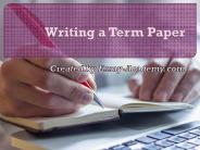 Writing a Term Paper