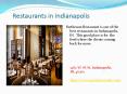 Restaurant-Indianapolis-Catering Services PowerPoint PPT Presentation
