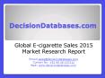 Global E-cigarette Sales Industry Sales and Revenue Forecast 2015 PowerPoint PPT Presentation