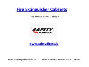 Fire Extinguisher Cabinets in Ireland at SafetyDirect.ie
