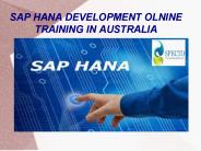sap hana development online training in australia