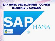 sap hana development online training in canada
