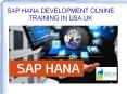 sap hana development online training in usa,uk PowerPoint PPT Presentation