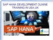 sap hana development online training in usa,uk