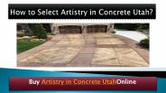 Artistry in concrete utah
