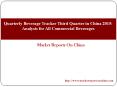 Quarterly Beverage Tracker Third Quarter in China 2015: Analysis for All Commercial Beverages PowerPoint PPT Presentation
