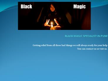 Best Black Magic Specialist In Pune
