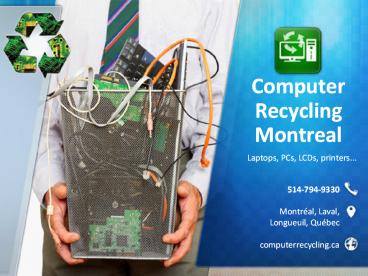 Computer Recycling - List of Recyclable Items