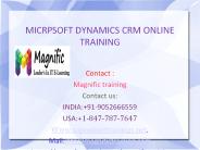 Microsoft Dynamics CRM Online Training in USA|UK