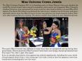 Miss Universe Crown Jewels PowerPoint PPT Presentation