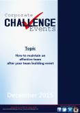 How to maintain an effective team after your team building event PowerPoint PPT Presentation