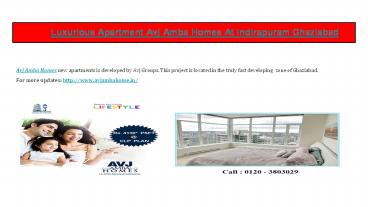 Luxurious Apartment Avj Amba Homes At Indirapuram Ghaziabad