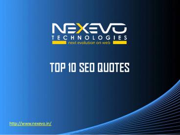 TOP 10 SEO QUOTES