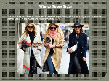 Winter Street Style