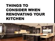 Things to Consider When Renovating Your Kitchen