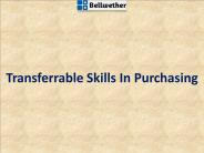 Transferrable Skills In Purchasing