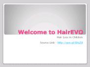 Hair Loss in Children