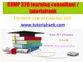 COMP 328 learning consultant / tutorialrank.com PowerPoint PPT Presentation